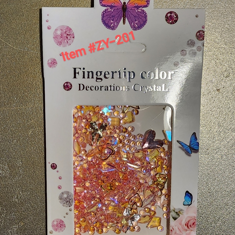💕SALE💕 FINGERTIP COLOR  DECOR CRYSTAL (#ZY-201)
